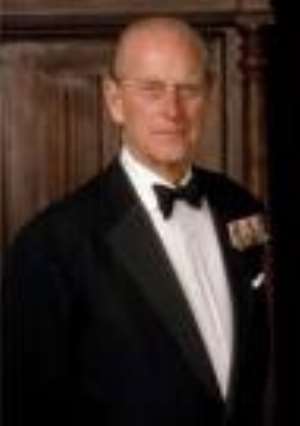 Prince Philip arrives in Accra
